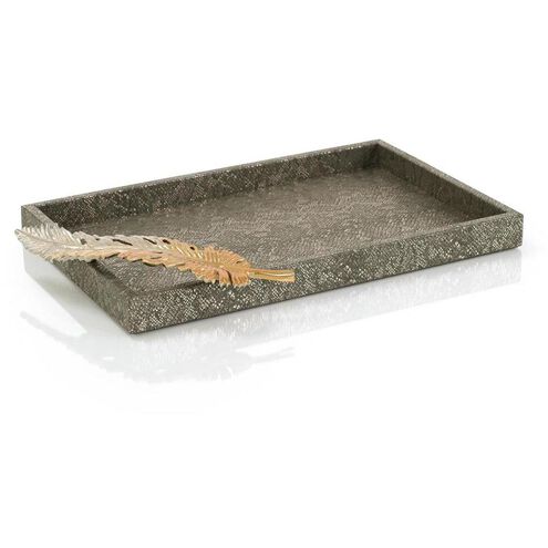 Feathered Vegan Snakeskin Tray