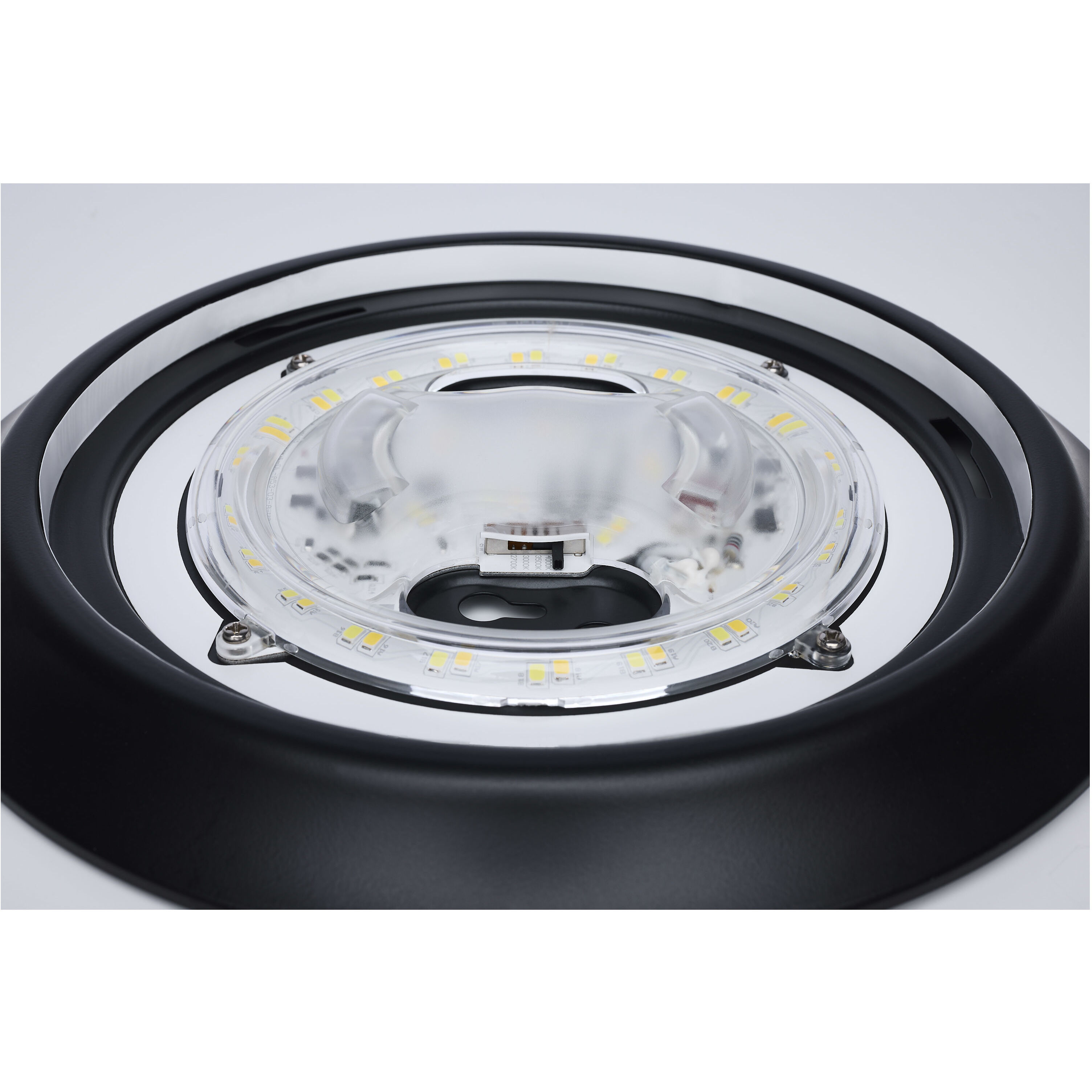 ColorQuick LED 9.49 inch Black Close-to-Ceiling LED Disk Ceiling Light