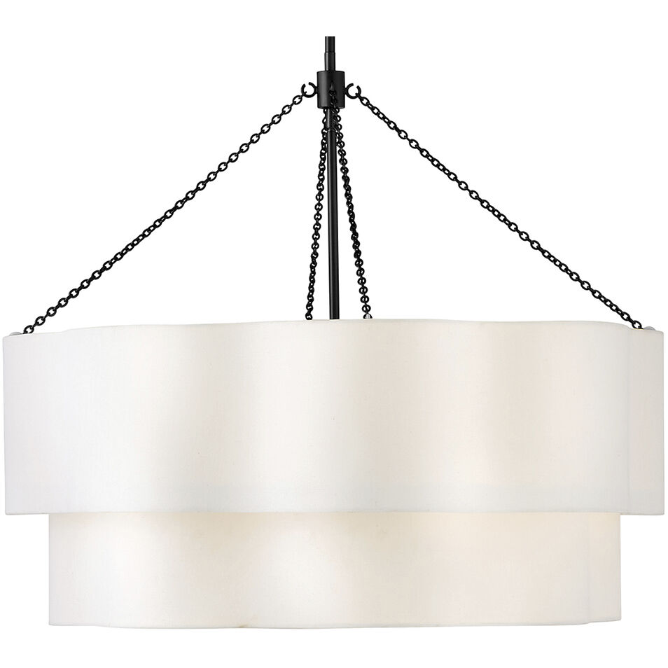 Gwen 8 Light 32 inch Black Chandelier Ceiling Light