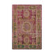 Amsterdam 36 X 24 inch Pink and Yellow Area Rug, Polyester and Cotton