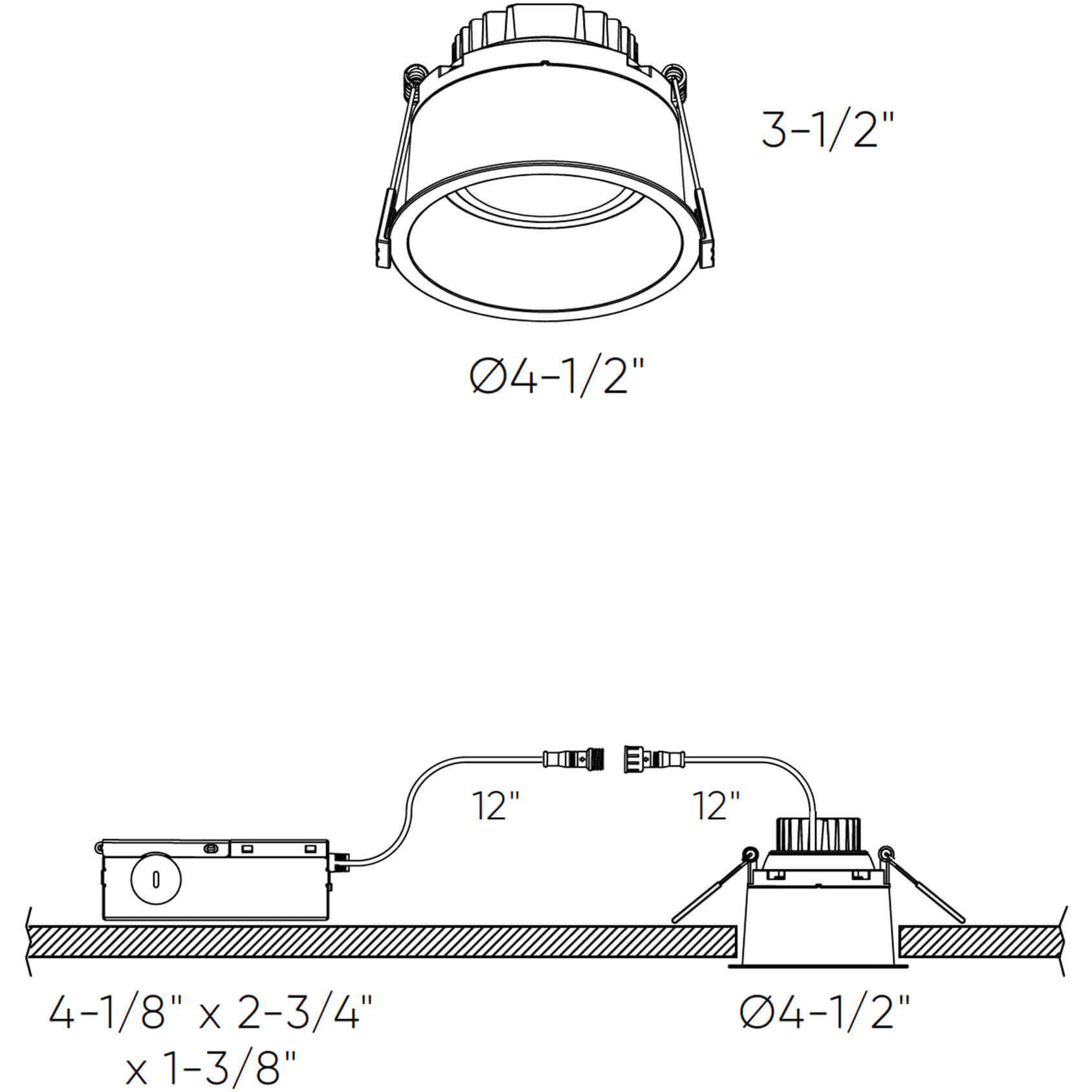 Facet Regressed Down Light