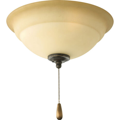 Torino 3 Light Forged Bronze Fan Light Kit in Tea-Stained