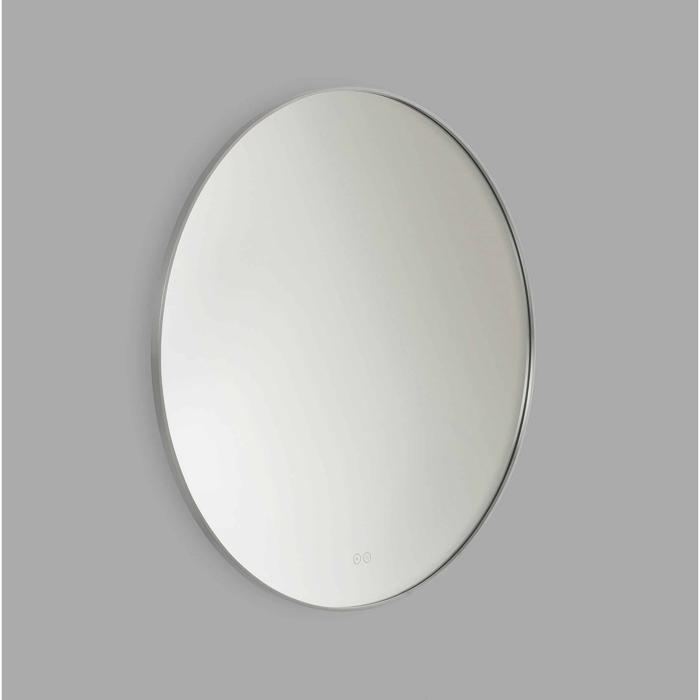 Cadre 36 X 36 inch Brushed Nickel Backlit Wall Mirror
