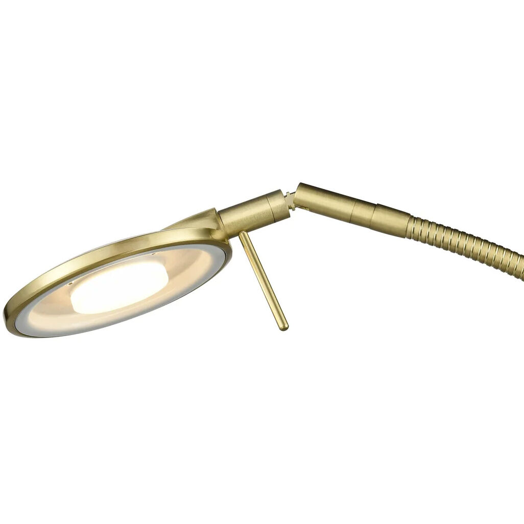 Dessau Flex 18 inch 13.00 watt Satin Brass Desk Lamp Portable Light