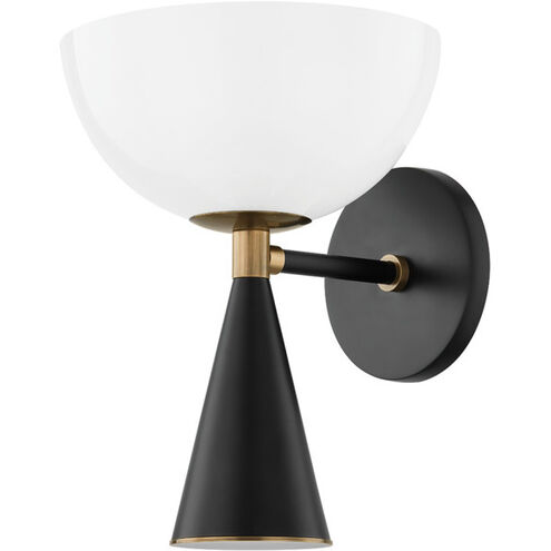 Payson 1 Light 8 inch Patina Brass/Soft Black Wall Sconce Wall Light