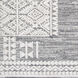 Ariana 122.05 X 94.49 inch Gray/Black/White Machine Woven Rug in 8 x 10, Rectangle