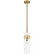 Fontaine 1 Light 5.75 inch Rubbed Brass Pendant Ceiling Light