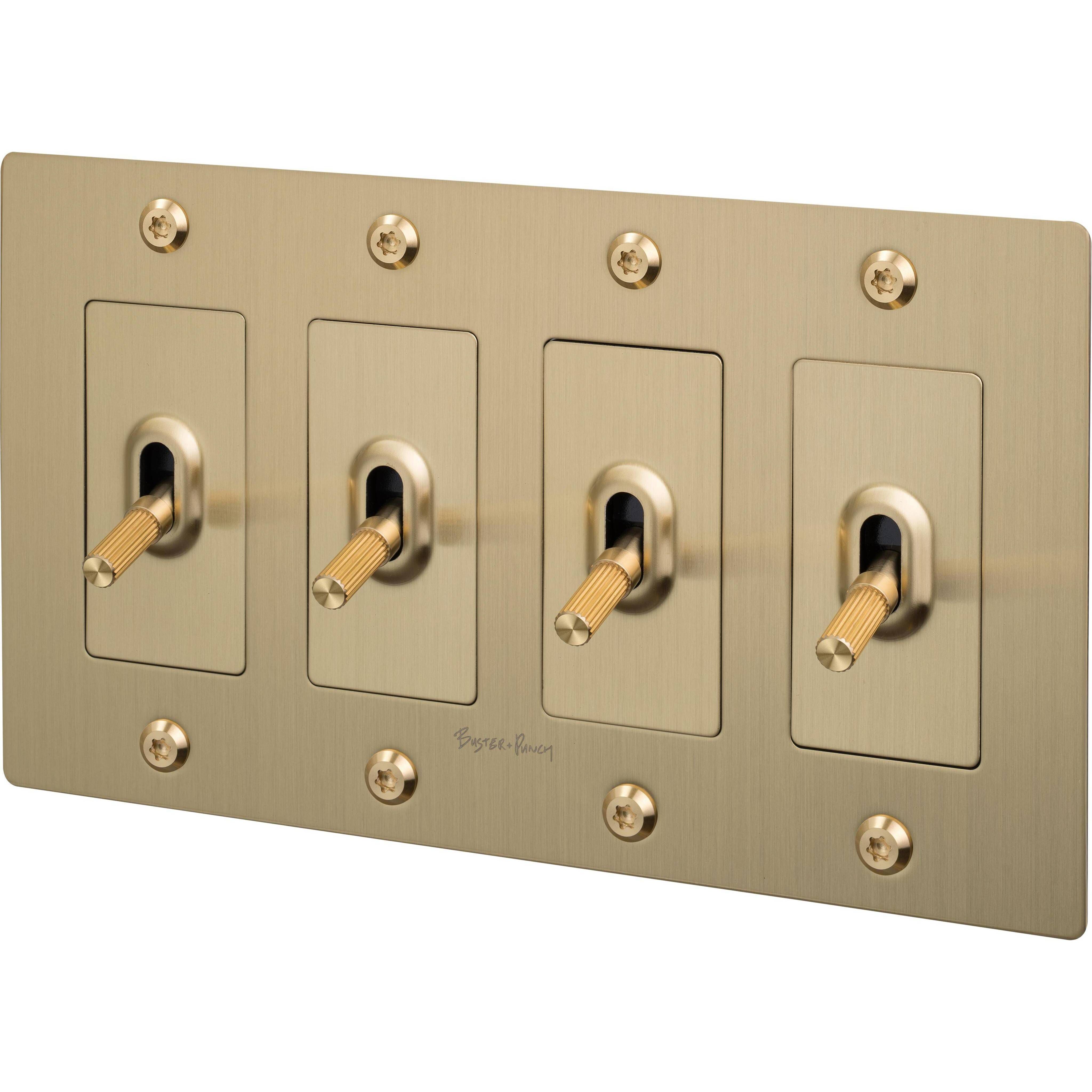 4G Toggle 120-277 Brass Light Switch