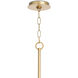 Dion LED 40.5 inch Natural Brass Chandelier Ceiling Light