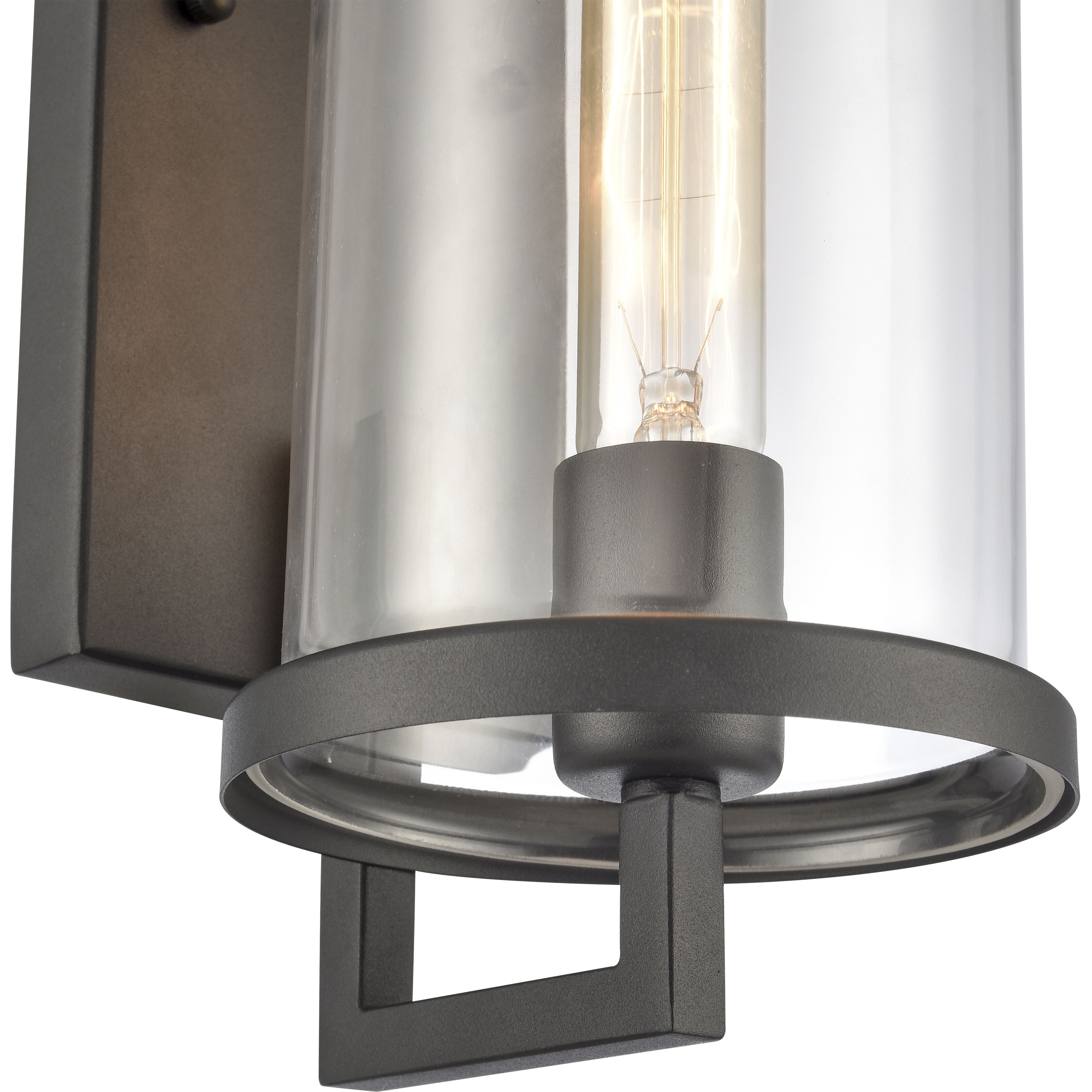 Hopkins 1 Light 15.5 inch Charcoal Outdoor Wall Sconce