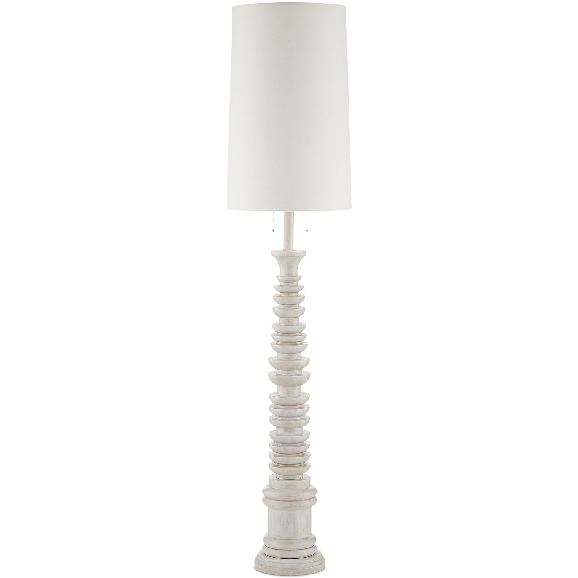 Malayan 80 inch 75 watt Whitewash Floor Lamp Portable Light