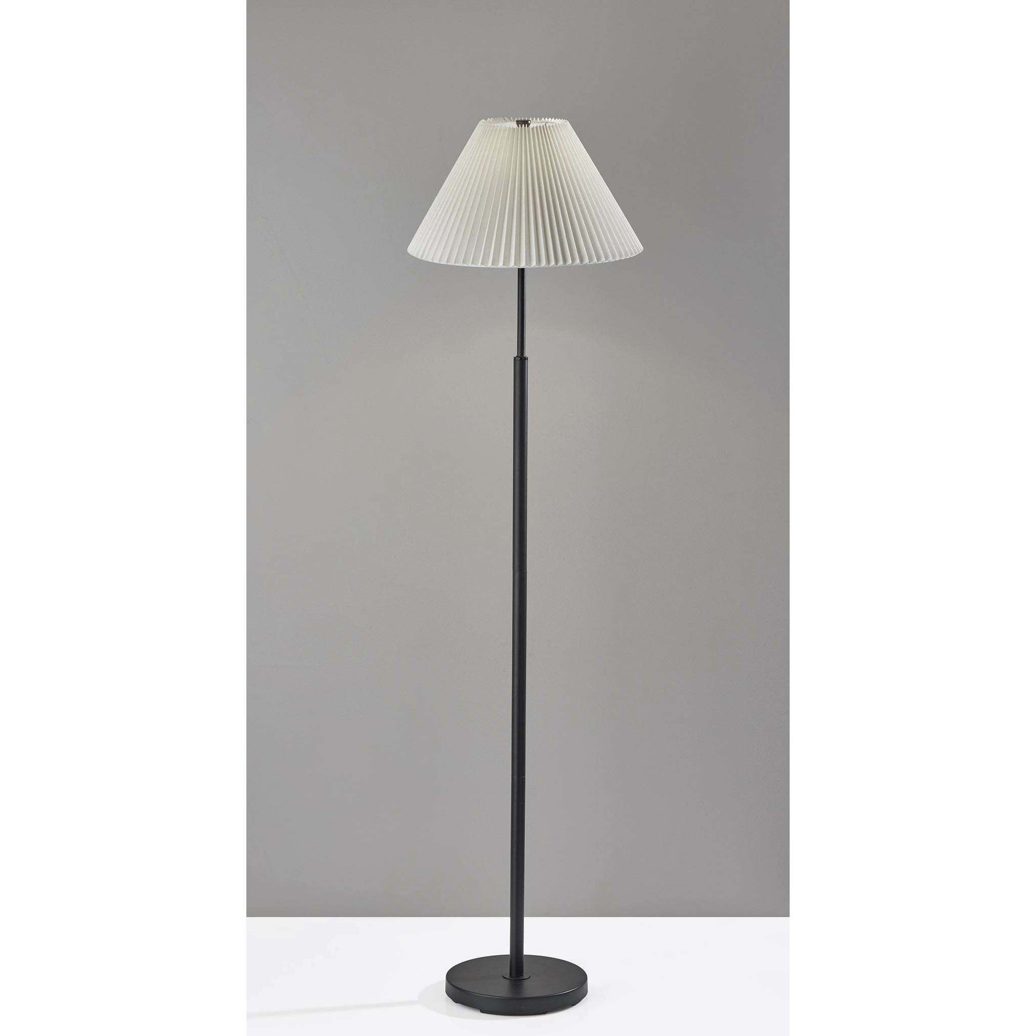 Jeremy 60.75 inch 100.00 watt Black Floor Lamp Portable Light, Simplee Adesso