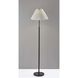 Jeremy 60.75 inch 100.00 watt Black Floor Lamp Portable Light, Simplee Adesso