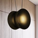Yo LED 79 inch Natural Anodized Statement Pendant Ceiling Light in Smoke Glass