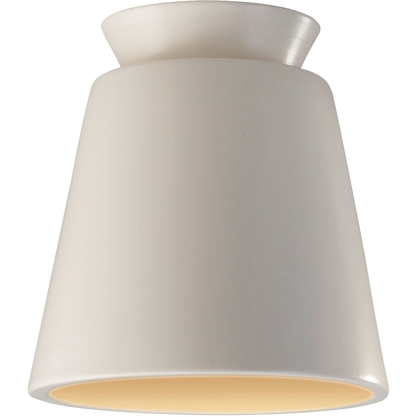 Radiance Collection 1 Light 7.5 inch Matte White/Champagne Gold Flush-Mount Ceiling Light