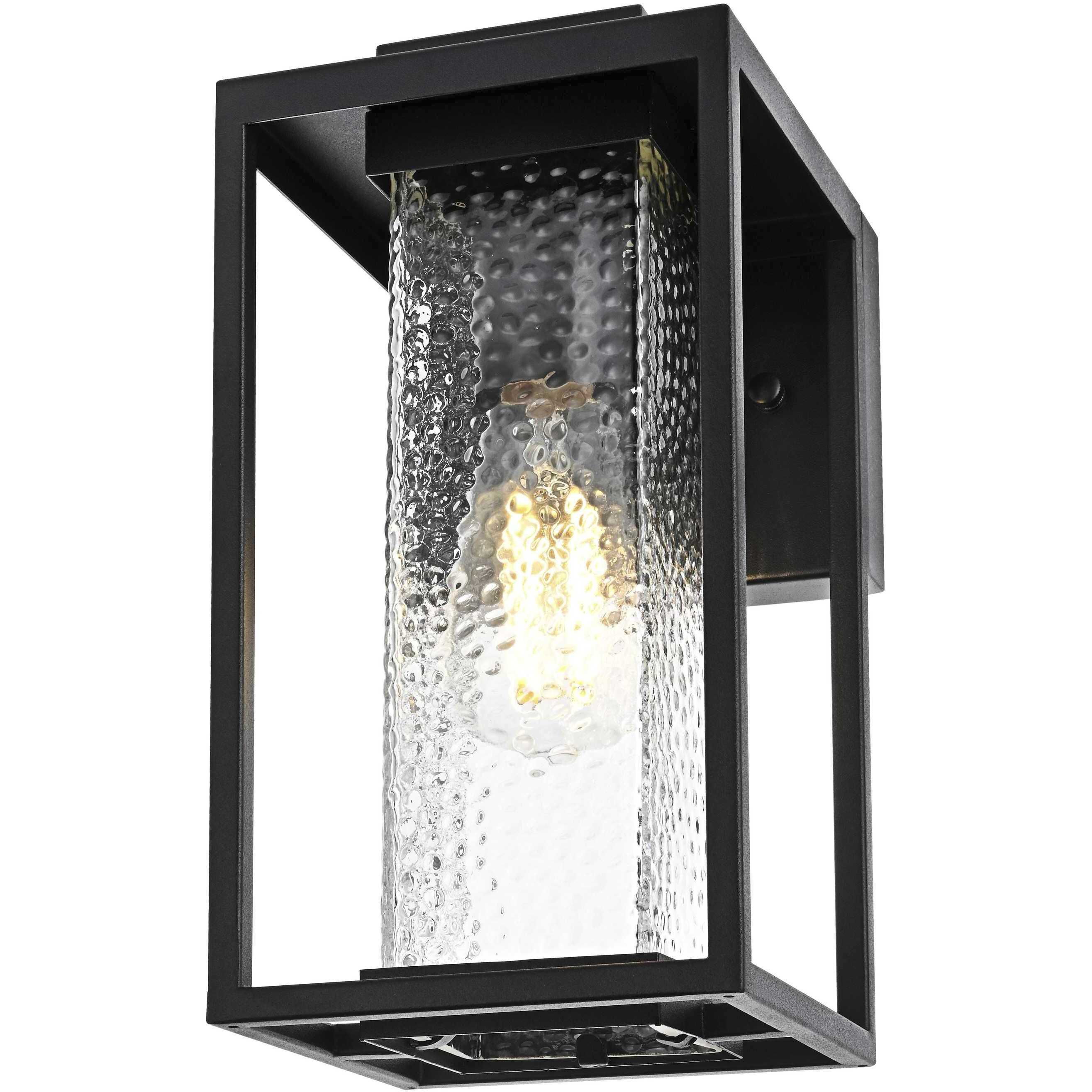 Philip 1 Light 11.5 inch Black Outdoor Wall Sconce