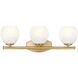 Colette Vanity Wall Light in Modern Gold