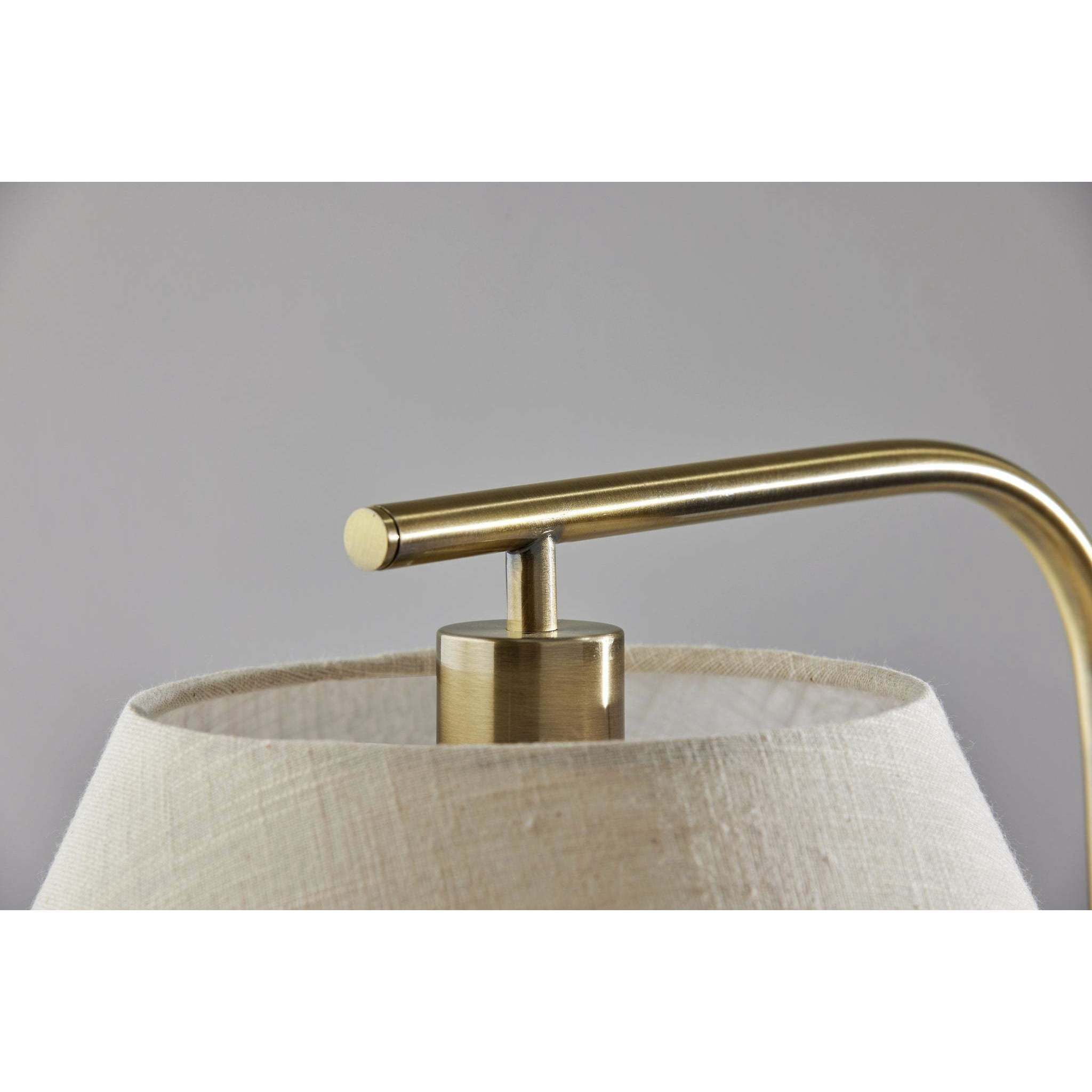 Fletcher 21.25 inch 60.00 watt Black and Antique Brass Table Lamp Portable Light