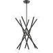 Soho 12 Light 28 inch Scandinavian Gray Chandelier Ceiling Light 