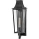 Coastal Elements Georgetown 1 Light 21.75 inch Black Outdoor Wall Mount