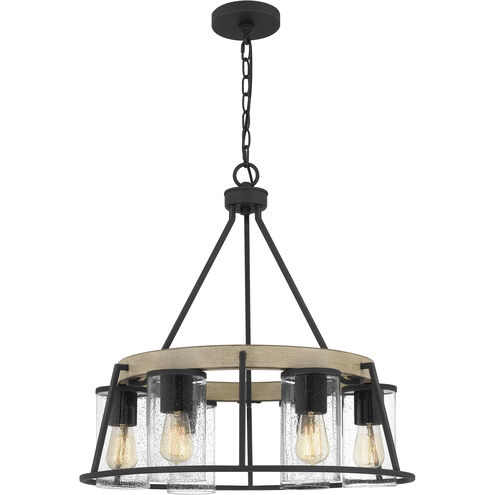 Brockton 6 Light 24.5 inch Grey Ash Chandelier Ceiling Light, Outdoor