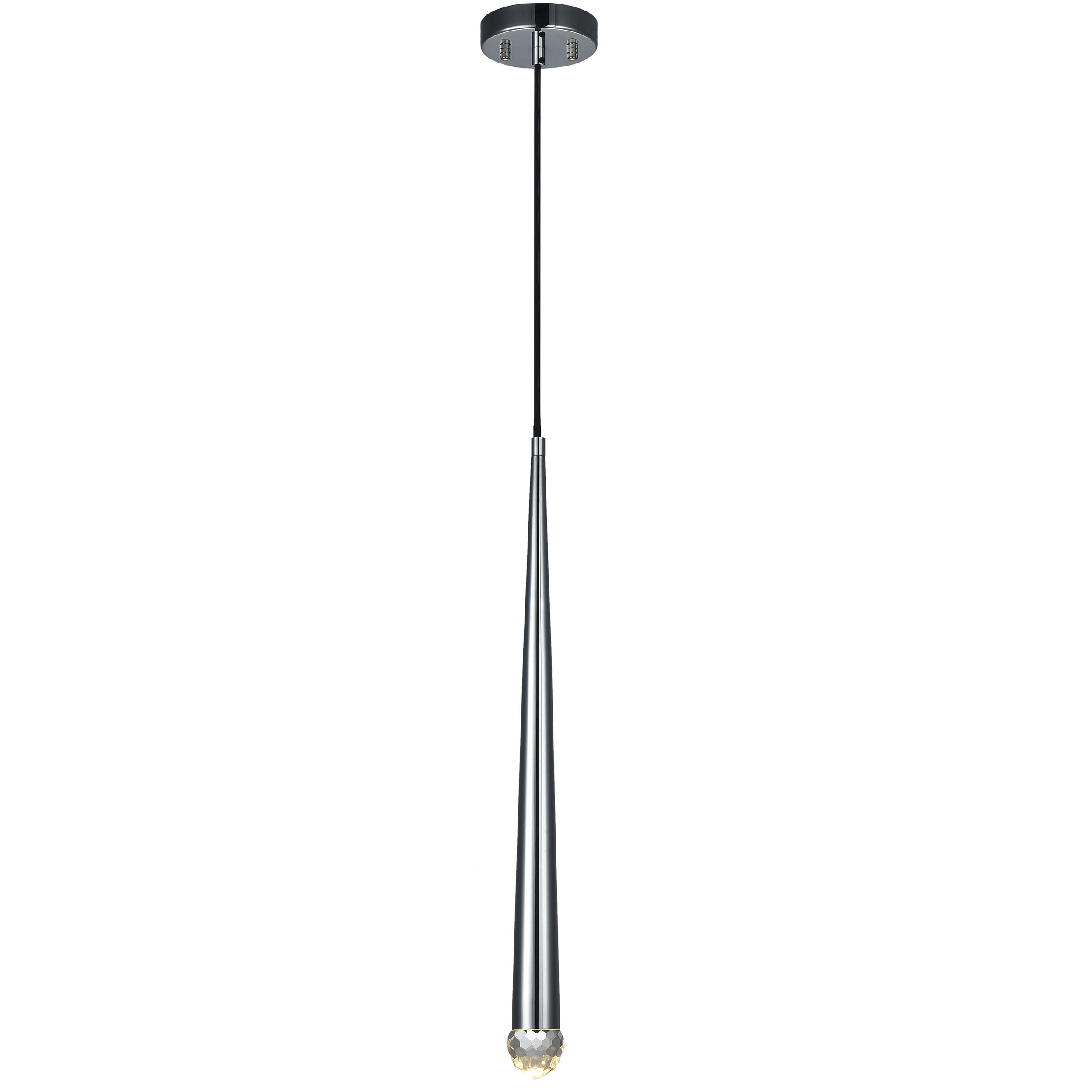 Renaie LED 2 inch Chrome Pendant Ceiling Light