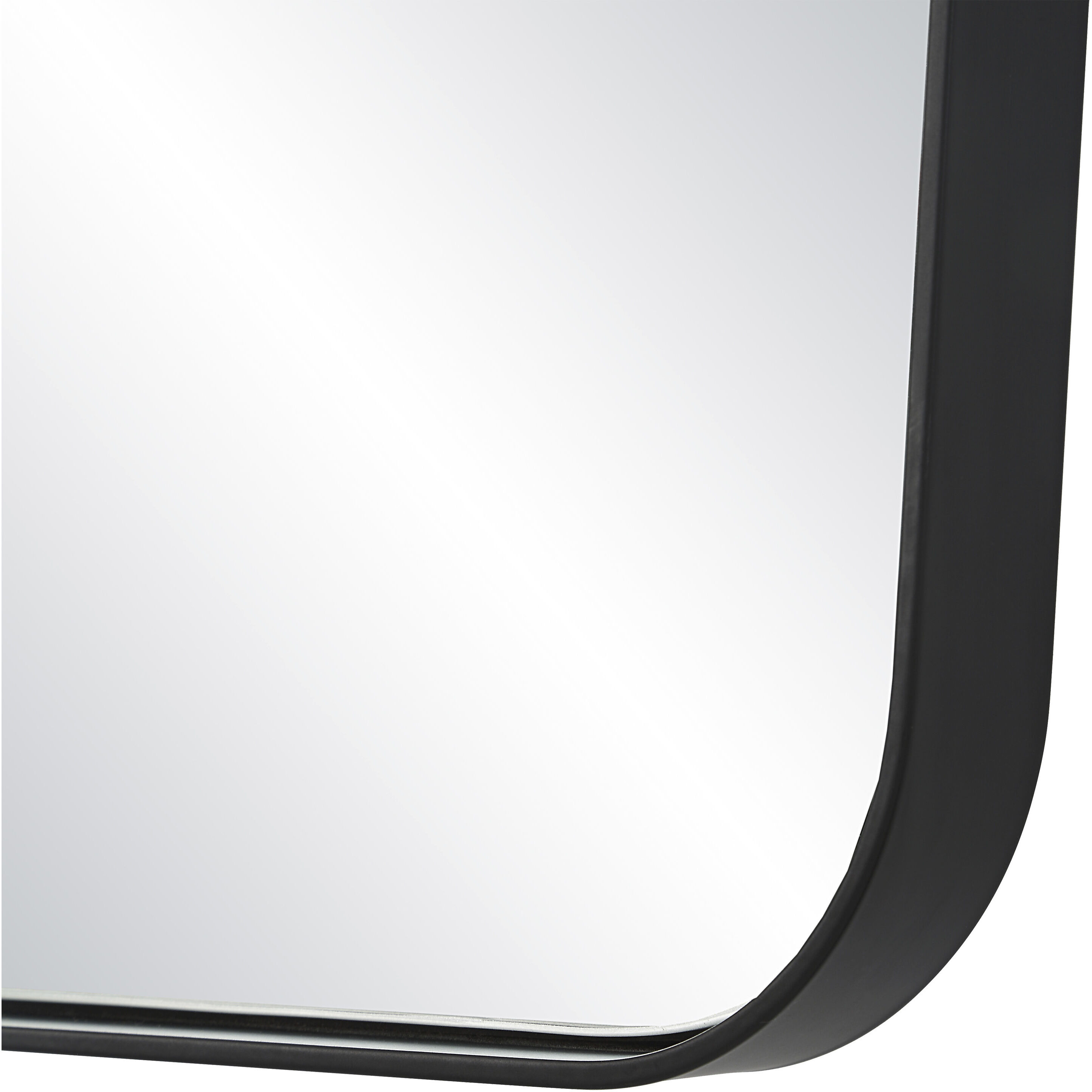 Kateri 28 X 20 inch Matte Black Wall Mirror