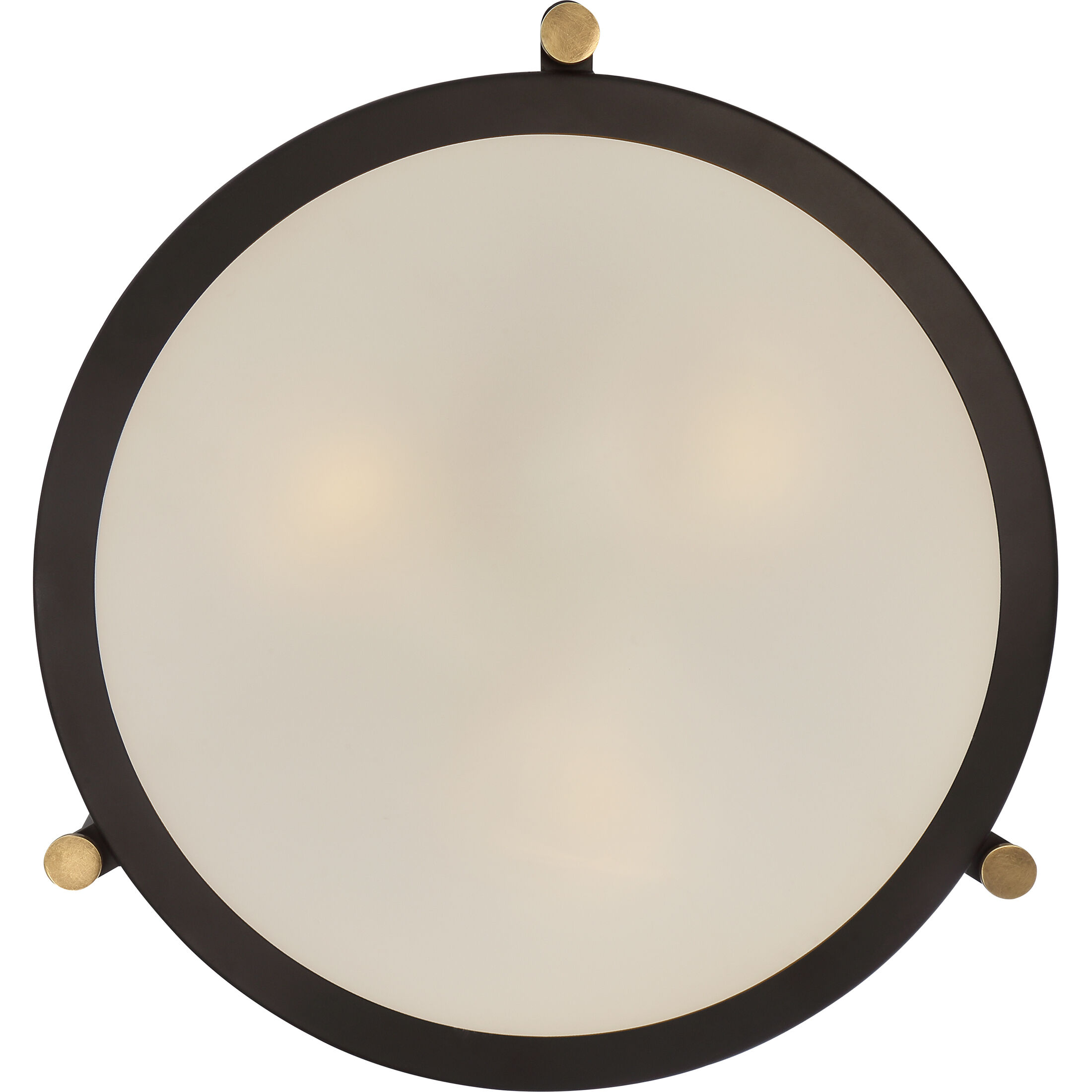 Calvary 3 Light 17.5 inch Western Bronze Semi-Flush Mount Ceiling Light
