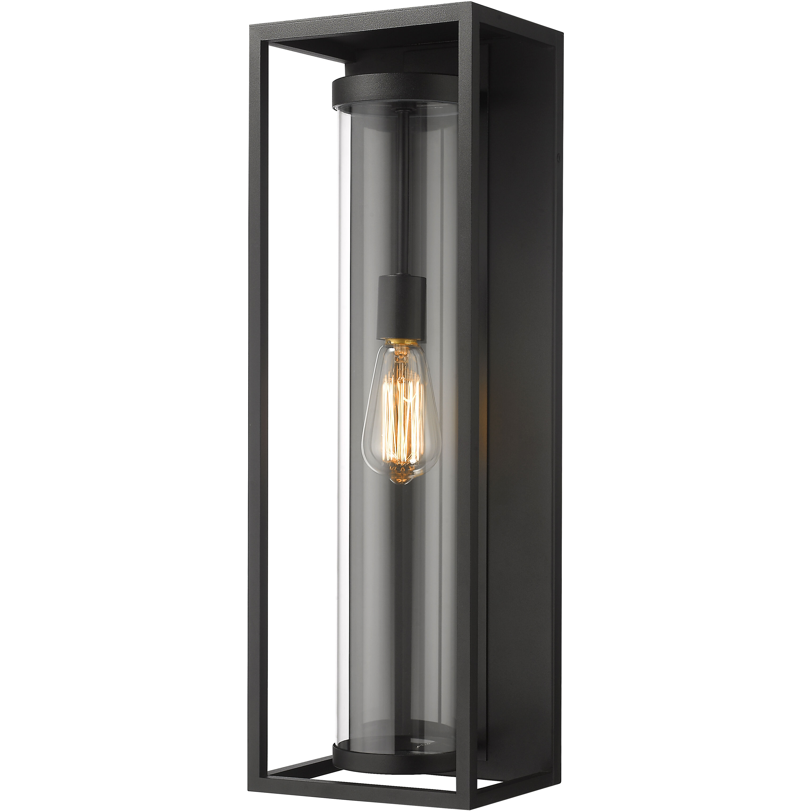 Dunbroch 1 Light 24.25 inch Black Outdoor Wall Light