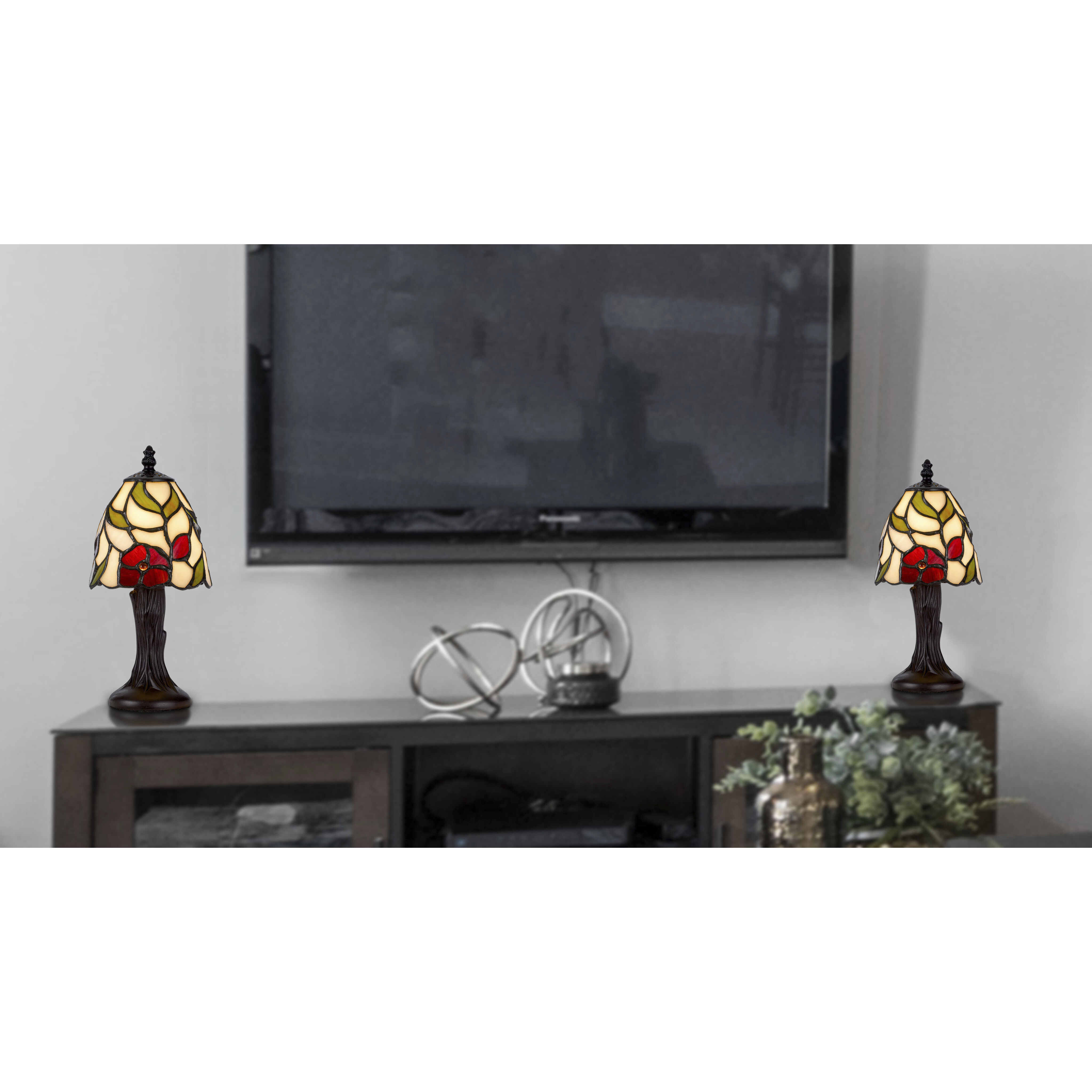 3114 Tiffany 11 inch 25.00 watt Dark Bronze Accent Lamp Portable Light