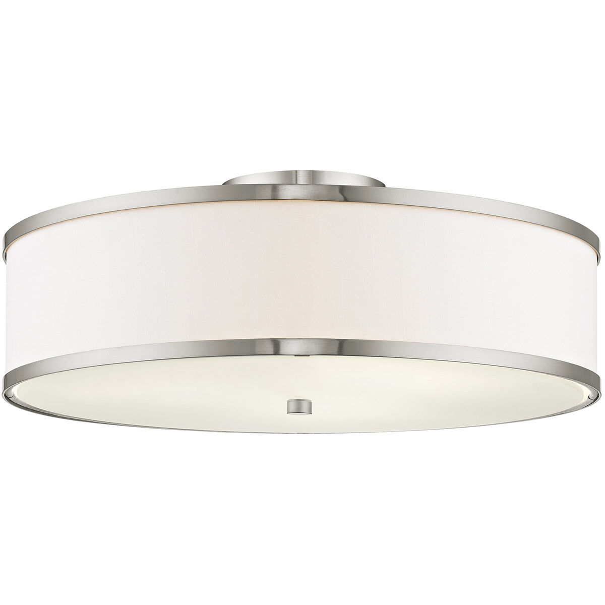 Park Ridge 3 Light 18 inch Brushed Nickel Semi-Flush Mount Ceiling Light