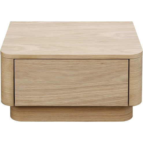 Round Off 20 X 15 inch Light Oak Nightstand