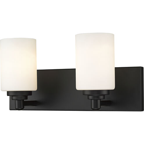 Soledad 2 Light 16.25 inch Matte Black Vanity Wall Light