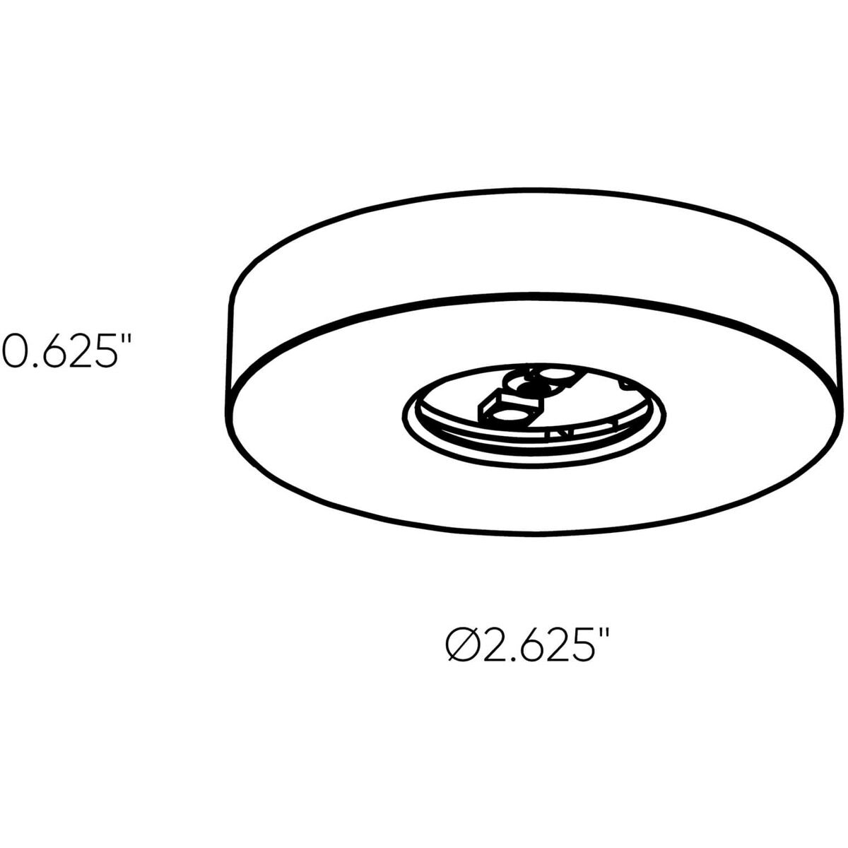Superpuck 12V LED 3 inch Satin Nickel Surface Mounting Puck Light