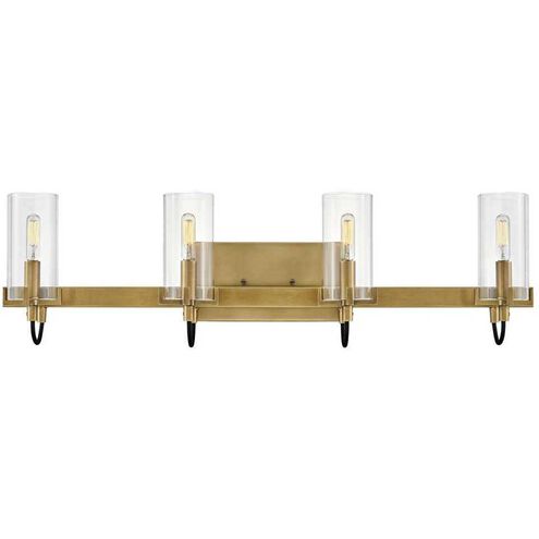 Ryden 30 inch Heritage Brass Vanity Light Wall Light