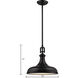Rutherford 1 Light 15 inch Oil Rubbed Bronze Pendant Ceiling Light