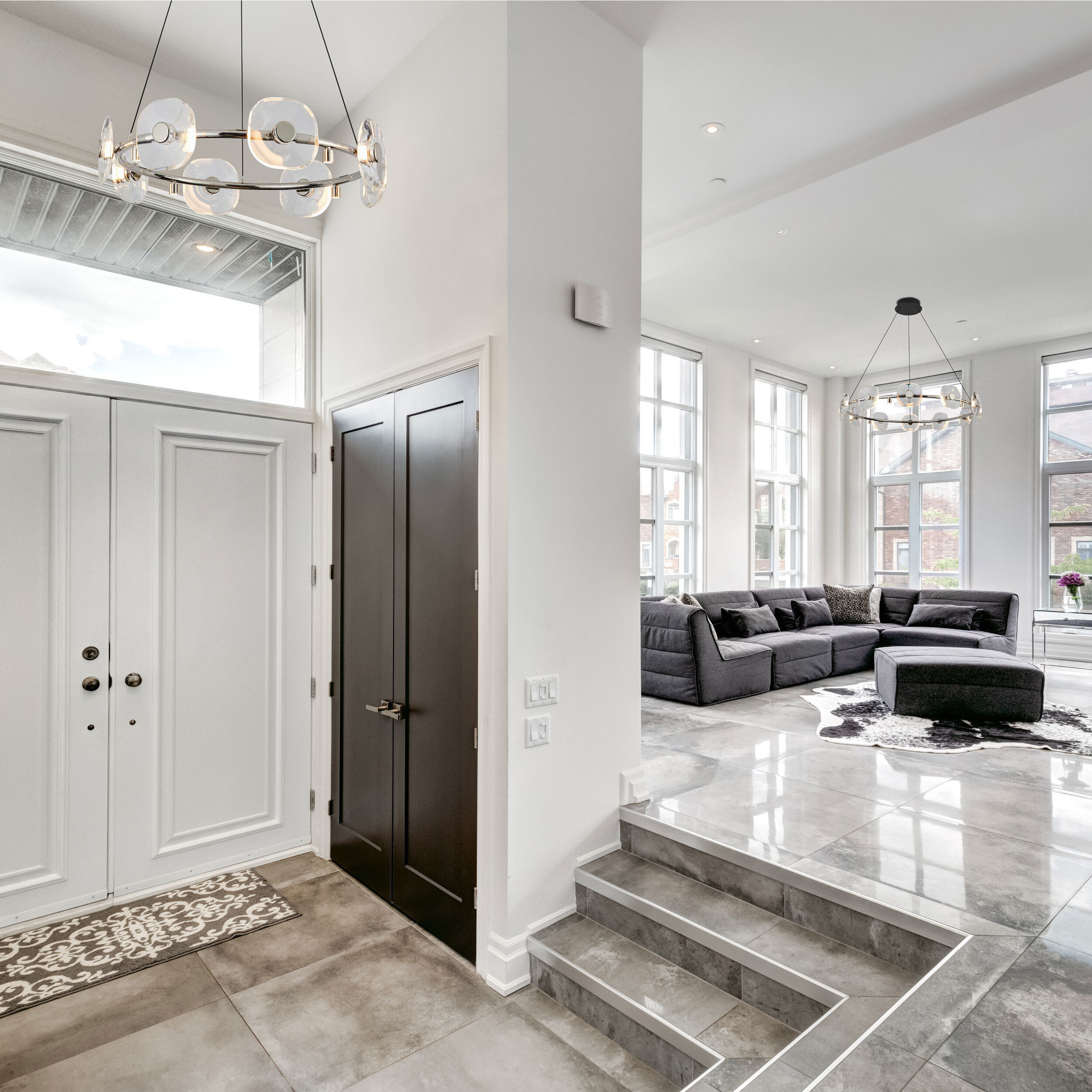 Ziva Celestia LED 49 inch Chrome Chandelier Ceiling Light