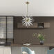 Uptown 6 Light 20 inch Antique Brass Pendant Chandelier Ceiling Light