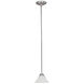 Zinnia 1 Light 8 inch Matte Nickel Pendant Ceiling Light