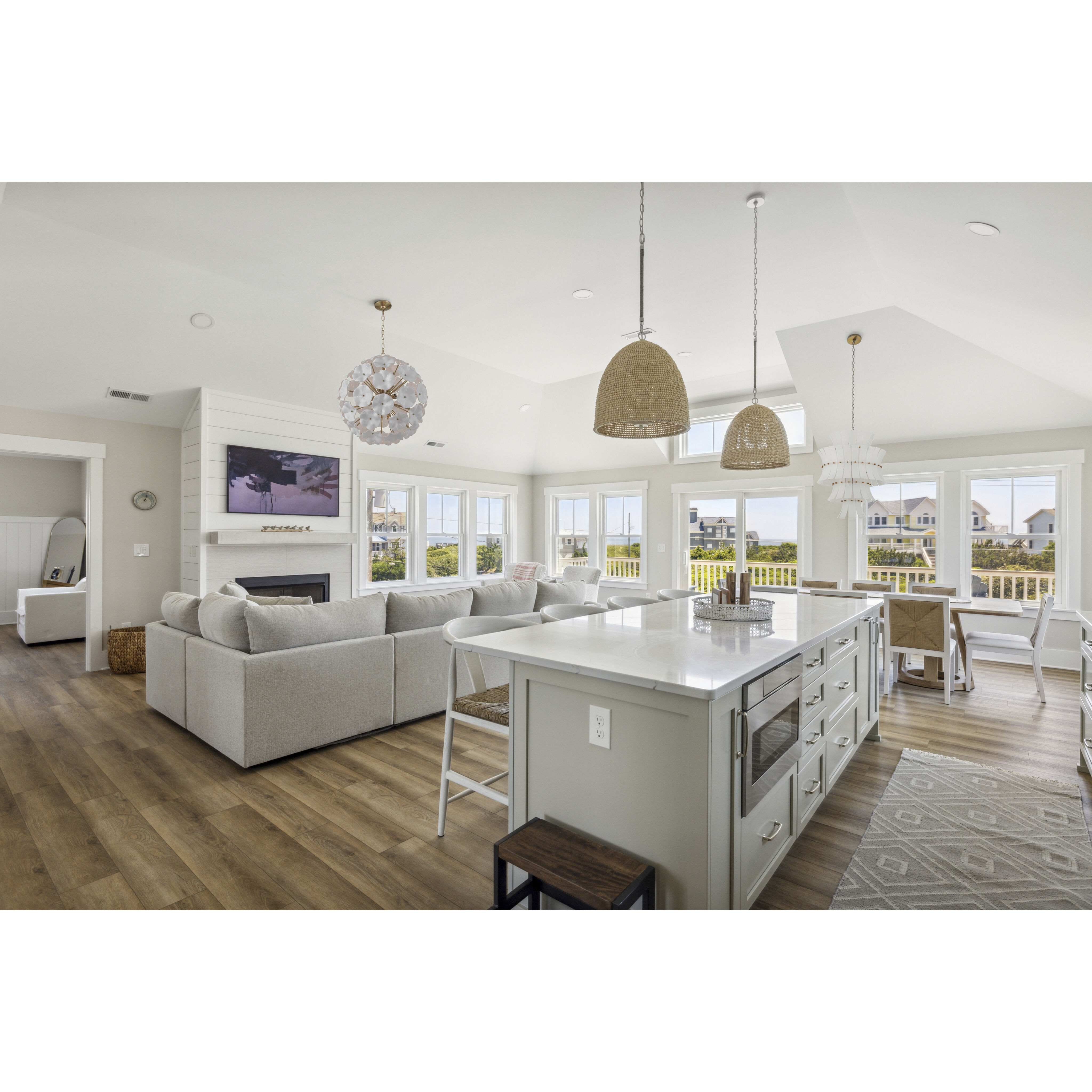 Esme 9 Light 22.5 inch Aged Brass Chandelier Ceiling Light in Floral Glass Petals White