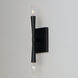 Rome 2 Light 5 inch Black ADA Wall Sconce Wall Light