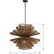 Mireth 6 Light 30 inch Dark Bronze Pendant Ceiling Light