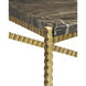 Flying 48 inch Natural and Gold Console Table
