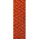 Mystique 96 X 30 inch Red Runner, Wool