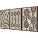 Geometrics Collection Antique Silver Wood With Rubbed Edges Framed Art