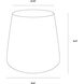 Aries 16 X 15 inch Silver Outdoor End Table