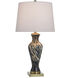 Cameron 31.5 inch 100 watt Igny Gold and Black and Brown and White Table Lamp Portable Light