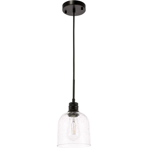 Codorus 1 Light 6 inch Black Pendant Ceiling Light