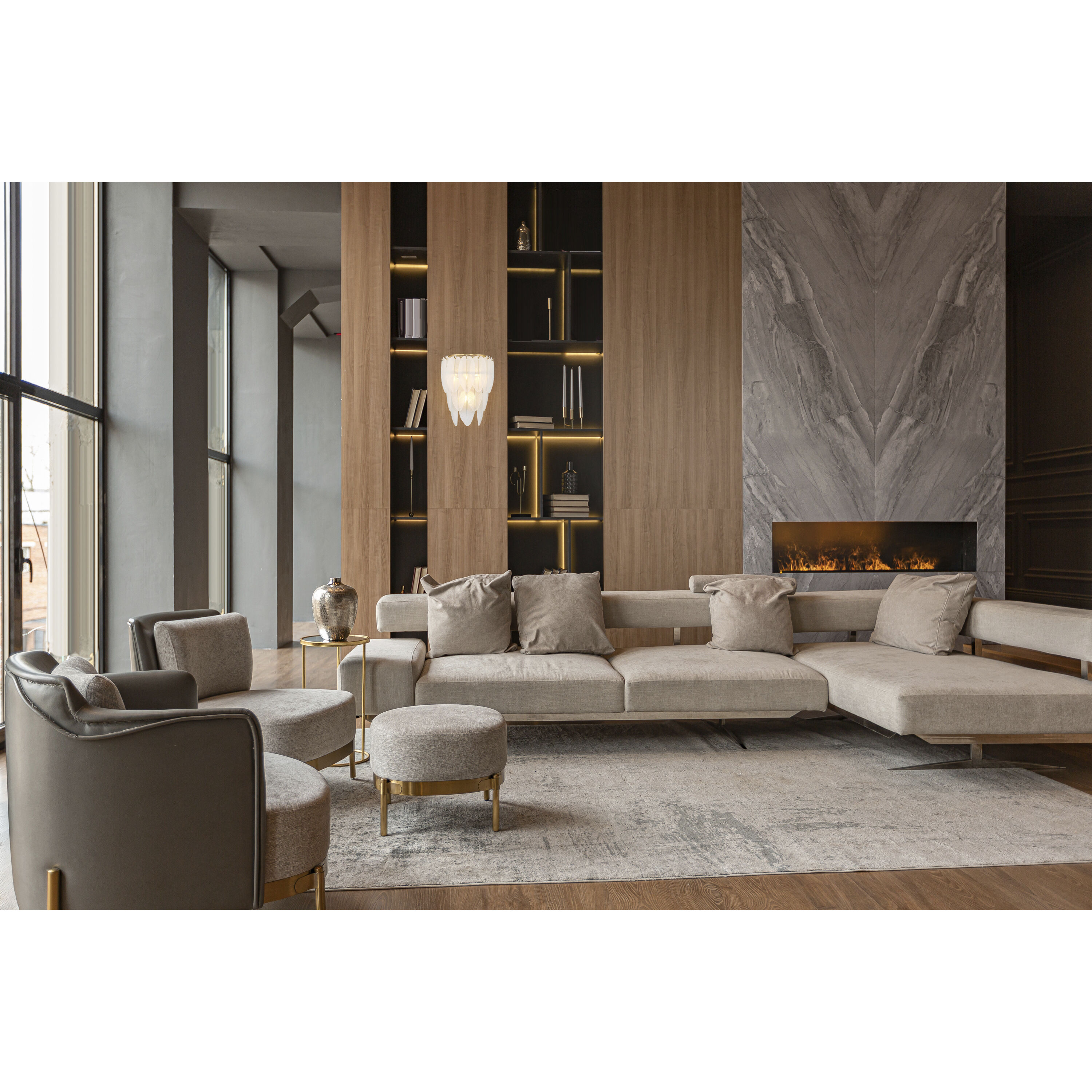 Boa 3 Light 10.5 inch Warm Brass Wall Sconce Wall Light