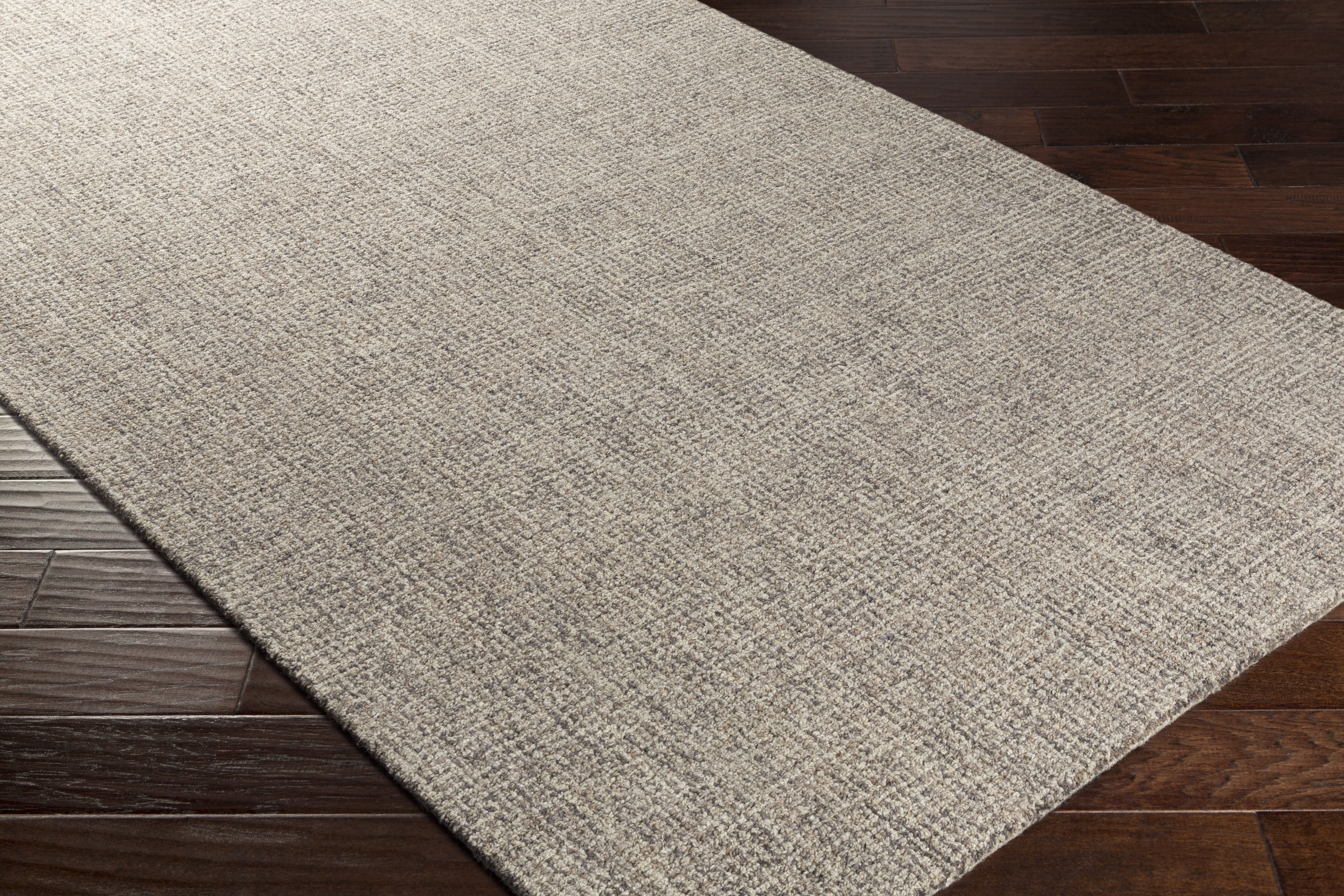 Aiden 96 X 96 inch Gray/Ivory Handmade Rug in 8 Ft Square, Square